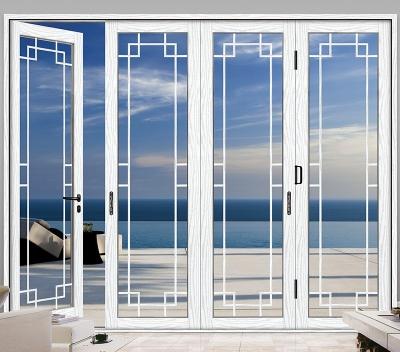 China Sliding Aluminum Frame Frosted Glass Modern Double Locker Room Sliding Door for sale