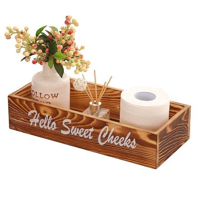 China Viable jewelry pine storage box toilet paper storage home decoration storage box for sale