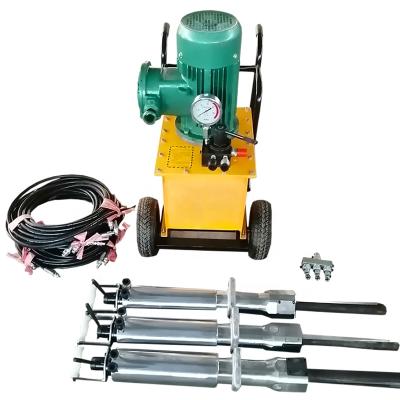 China Hydraulic Rock Drilling Stone Splitter Hydraulic Rock Drilling Splitter Machine Portable Rock Piston Breaker Concrete Tools with Powerful Motor for sale