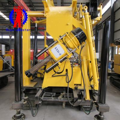 China Equipped with crawler chassis device recommend larger caliber XYD-3 diesel engine water well drill machine crawler type rock drilling rig 600m depth easy movement for sale