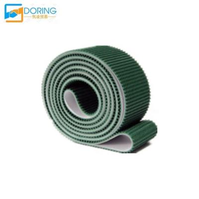 Cina hot sale Custom rough surfac antiskid green Pvc Grass Rough Top Conveyor Belt thickness 5.0mm in vendita