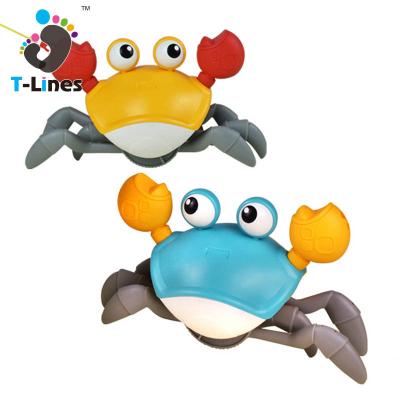 China Plastic Cute Cartoon Crab Baby Beach Toys Swimming Pool Bath Walk Toys for sale