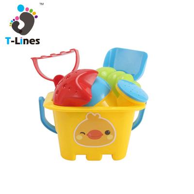 China Kids Play Toy Hot Sale DIY Summer Beach Toys 2022 Sand Bucket Set Water Play Game Outdoor Seaside Duck Panda For Kids for sale