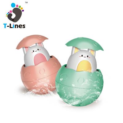 China Bath Toy New Product Cute Baby Rabbit Spray Water Animal Egg Bathing Toy Children Floating Water Game Bath Toy for sale