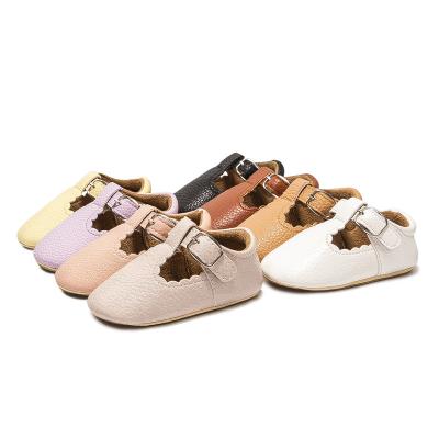 China Princess Shoes Girls Casual PU Small Flat Classic Baby Soft Unique Non-slip Sandals for sale