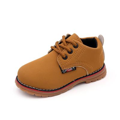 China Soft-soled Short Sports Shoes Baby Boots Sole Boys Martin Boots Beef Tendon Leather Shoes Children Spring And Autumn Anti-slippery for sale