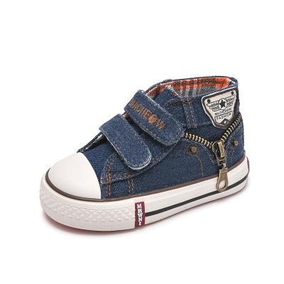 China 2022 New Trendy Children's Denim Canvas Shoes Boys Girls Hip Hop Sneakers Anti-slippery for sale