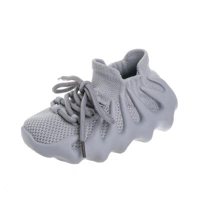 China Flat 2022 Boys Mesh Breathable Elastic Stocking Sneakers New Children's Running Shoes for sale