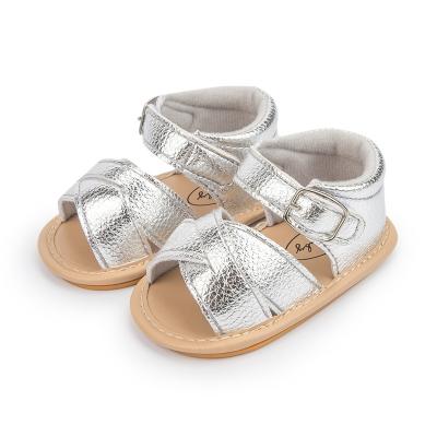 China Summer Anti-slippery Sandals Baby Shiny Non-slip Soft Non-slip Rubber Sole Shoes for sale