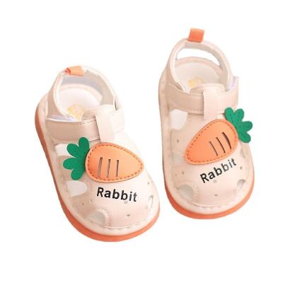 China Summer Baby Anti-slippery Princess Sandals Toddler Shoes Cute 1-3 Carrot Children Anti-slippery Letter for sale