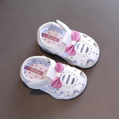 China Princess Sandals Summer Infant Bow Toddler Flat Shoe 2022 New Cute Sweet Girls for sale