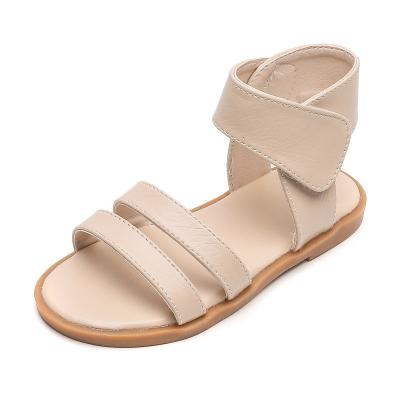 China 2022 New Large High Top Breathable Princess Ankle Sandals Soft Bottom Roman Sandals Simple Kid's For Girls for sale