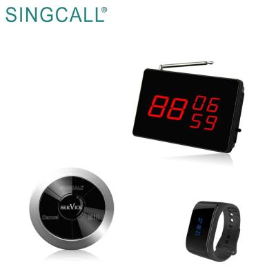 China SINGCALL Restaurant Waterproof Restaurant Service Button Watch Table Calling System for sale