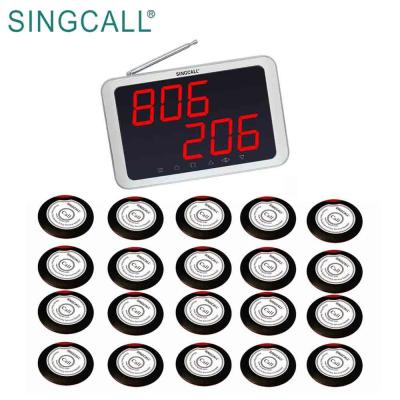 China Hot Selling Restaurant Waiter Pager System SINGCALL Waiter Pager System 20 Pcs Useful Emergency Calls Buttons for sale