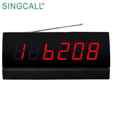 China Wireless Calling System For Restaurant SINGCALL Best Selling Restaurant Radio Calling System Display Screen Receiver for sale