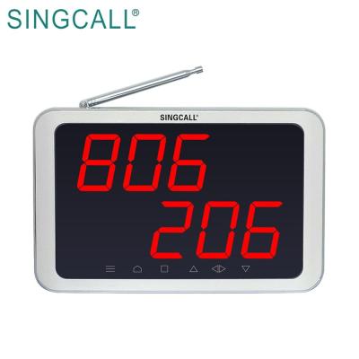 China ABS SINGCALL Wireless Calls Paging System , White Queue Number Display APE1200 for sale