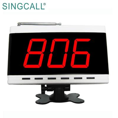 China ABS SINGCALL Wireless Service Screen Display , Food Call System APE9500 White for sale