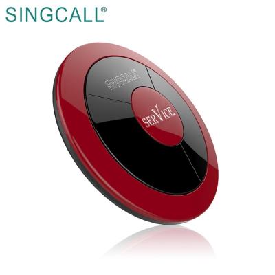 China PC SINGCALL Wireless Server Paging Single Button With Waterproof Function APE310 Restaurant Pager for sale