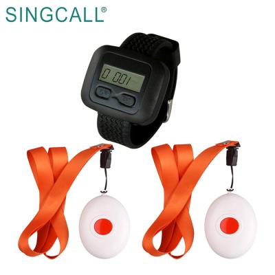 China Patient Call Button for SINGCALL Hospital Hospital Pager System Wired Patient Call Button with Wrist Watch for sale