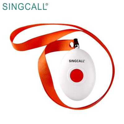 China SINGCALL Hospital Hospital Alarm Call Button Emergency Patient Button With Collar for sale