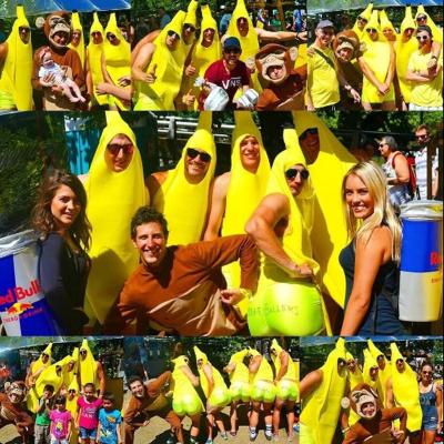 China Promotional Unisex Funny Costumes Banana Costume For Men for sale