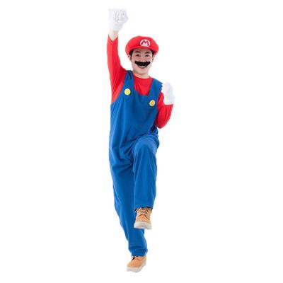 China Breathable Movie Cosplay Mary Costumes Kids Boys Girls Halloween Sweet Mario Casual Costume for sale