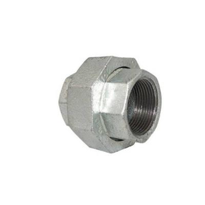 China Hot Dipped Galvanized Union Malleable Iron Pipe Fitting Union 1/2