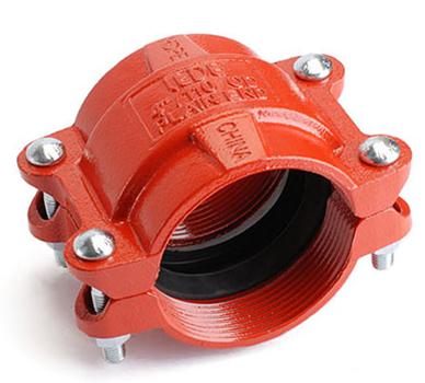 China DUCTIVE IRON FM UL Approved Fire Sprinkler Quick Released Pipe Fittings HDPE Coupling. for sale