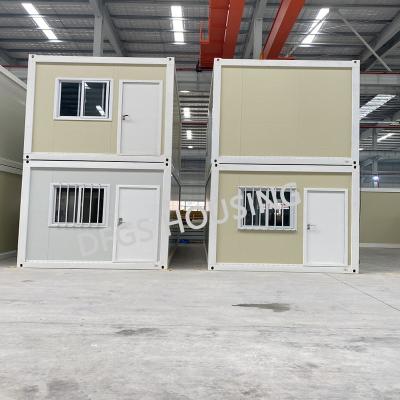 China Modern DFGS Housing Luxury Portable Multi Story Commercial Folding Duplex Energy Saving Prefab Modular Movable Bolt Container House for sale