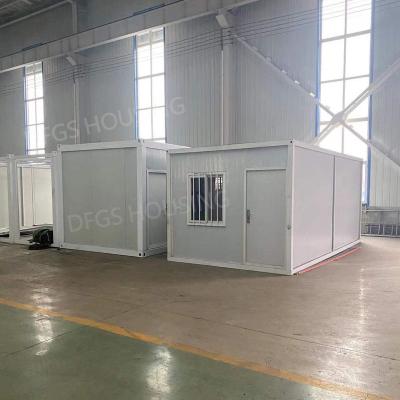 China Modern DFGS Housing Prelab Easy Installation Folding Container Ready Prefab Flat Pack House Prefab Houses for sale