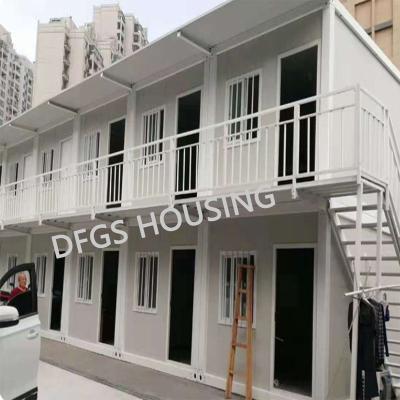 China DFGS modern housing mobile 2 story price housing garden sandwich panel china light cost mediterranean style prefab houses 2 story hous for sale