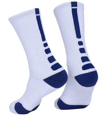 China QUICK DRY Custom High Quality Crew Sublimation TA20116 White Basketball Socks Printing for sale