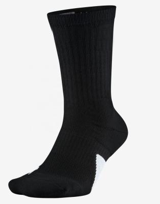 China Custom High Quality QUICK DRY Elite Black Logo Running Dri-Fit Crew Socks For Men for sale