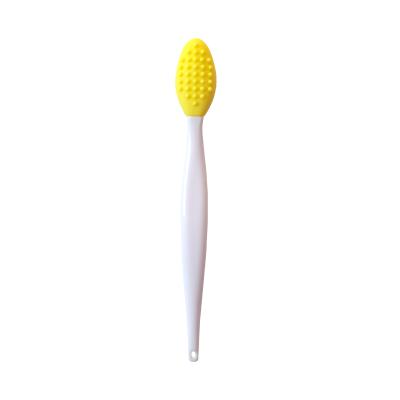 China Viable Lip and Nose Scrub Brush Silicone Exfoliating Lip Sweep Double Sided Soft Lip Nose Exfoliator Scrubber Tool for sale