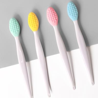 China Wholesale Multi Functional Tiny Viable Exfoliate Nose Pore Cleansing Exfoliator Lip Scrub Brush for sale