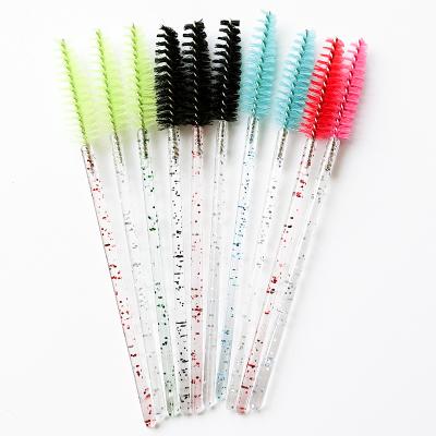 China Manufacturer Direct Selling Multicolor Eyelash Extension Brush Tools Colorful Polka Dot Makeup Brush for sale