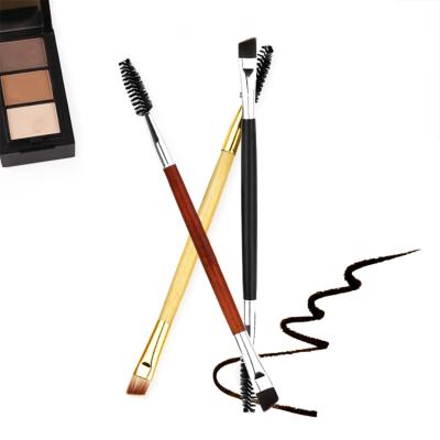 China Ideal For Eyeliner And Eyelash Makeup Double Ended Eyebrow Double Ended Custom Eye Brush Ladies Makeup Side Brush for sale