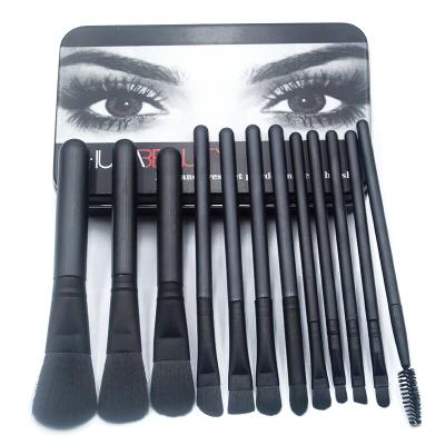 China A variety of makeup brushes can meet the daily needs of makeup Hot-selling professional makeup brush 12 pieces makeup brush set with metal box for sale