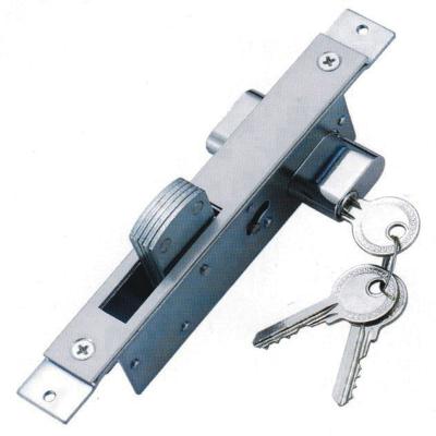 China Iron Key And Twist Opening Aluminum Sliding Door Mortise Hook Lock for sale