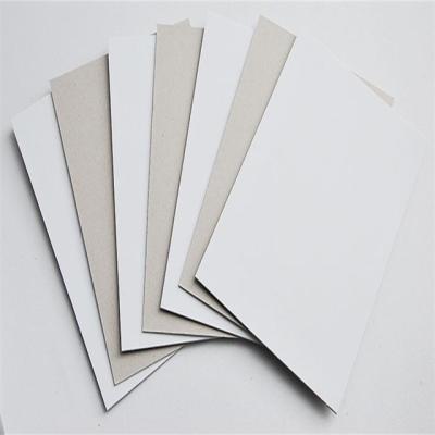 China Factory Price High Quality Professinal Side Cardboard High Hardness Duplex Board Moisture Proof One Back Gray for sale