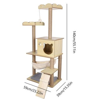 China Stocked Sale Cat Climbing Tree Condo Scratching Cat Tree from Factory Directly for sale