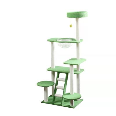 China Wholesale Multi Tier Cat Tree House Scratching Post Stored Heavy Climbing Tree for sale