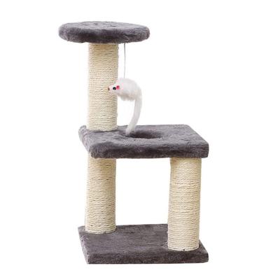 China Wholesale Large Wooden Tower Stocked Fashion Scratcher Cat Tree House for sale