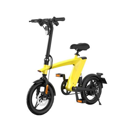 China HUANXI H1 max 250W 36V 10Ah 25KM Foldable City Electric Bike Door-to-Door Mileage Aluminum Alloy 14 Inch Electric Bicycle Ebike for sale