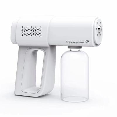 China Outdoor Capacity Electric Portable Blue Ray K5 Ultra Nano Spray Gun Beauty Anion Vapor Machine Atomizer For Hair Treatment Spray Gun for sale