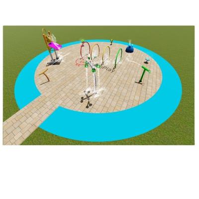 China 304 stainless steel LeisurePlay design 150square meters water splash pad sprinkler for kids for sale