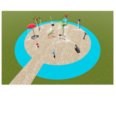 China 304 stainless steel LeisurePlay design 200sqm outdoor water play equipment park splash for sale