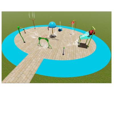 China 304 stainless steel LeisurePlay designer 200sqm splash pad water park for sale