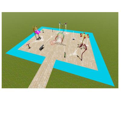 China 304 stainless steel LeisurePlay design 200sqm water splash pad for aqua park play equipment park splash for sale