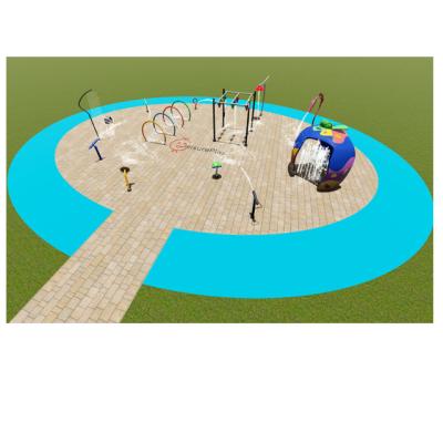 China 304 stainless steel LeisurePlay design 300sqm fountain water play center water play ground for sale